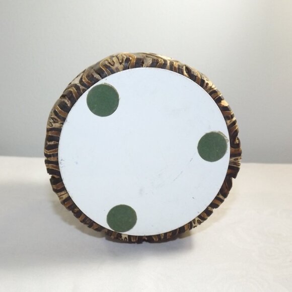 Vintage Ponga Wood Vase from Black Mamaku Tree Fern, New Zealand - Picture 4 of 9